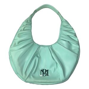 NWOT ANTHROPOLOGIE•BADGLEY MISCHKA Mint Green Vegan Leather Half Moon Purse